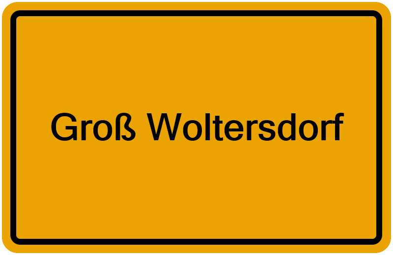 Handelsregisterauszug Groß Woltersdorf